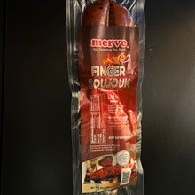 Load image into Gallery viewer, MERVE BEEF FINGER SOUJOUK HOT 10oz
