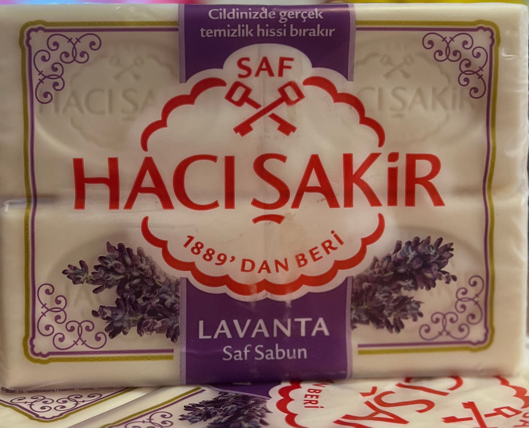 HACI SAKIR LAVANDER BATH SOAP (150g x 4)