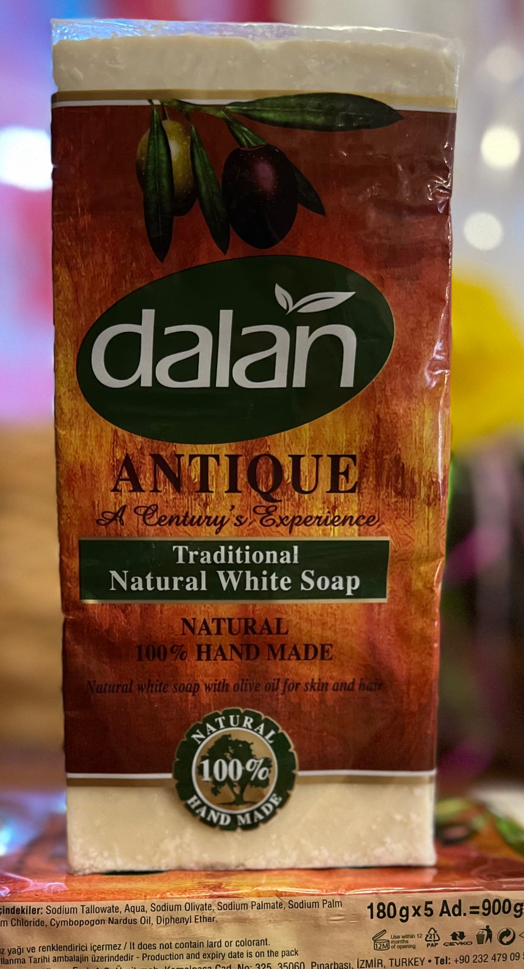 DALAN ANTIQUE TRADITIONAL WHITE BATH SOAP (5x180g)