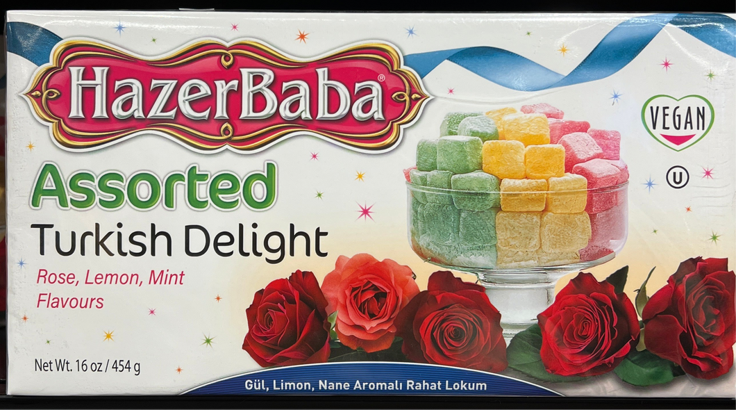 Hazerbaba Assorted Turkish Delight 454gr