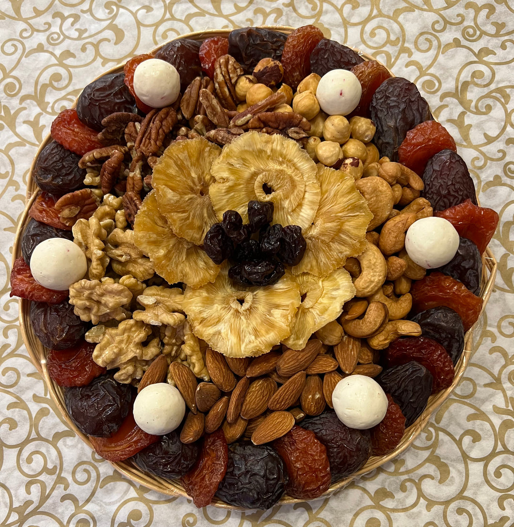 DRIED FRUITS & NUTS ROUND TRAY 2