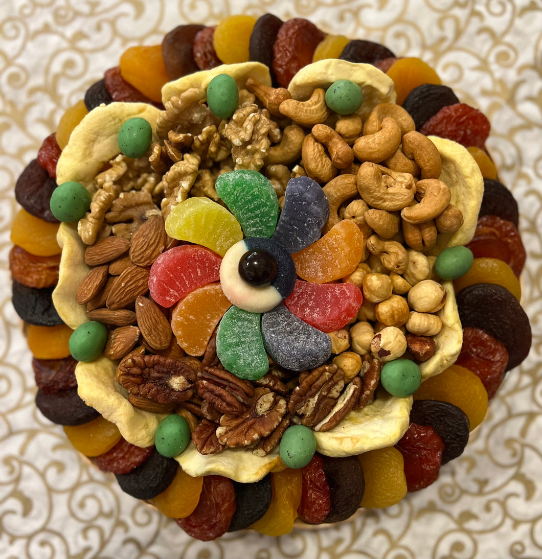 DRIED FRUITS & NUTS ROUND TRAY 4