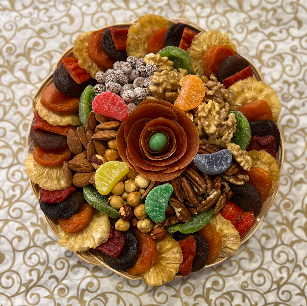 DRIED FRUITS & NUTS ROUND TRAY 1