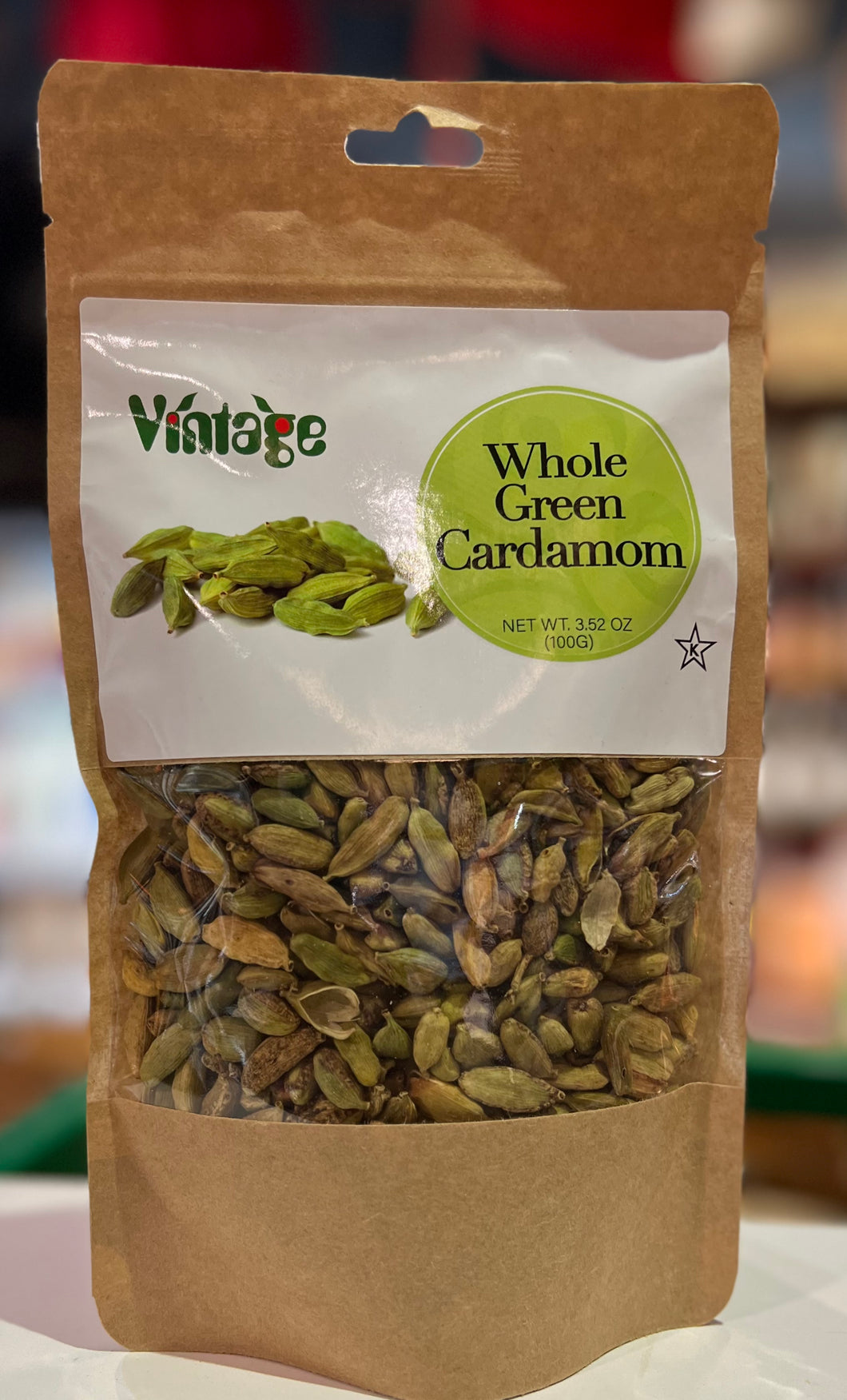 VINTAGE WHOLE GREEN CARDAMOM (100g)