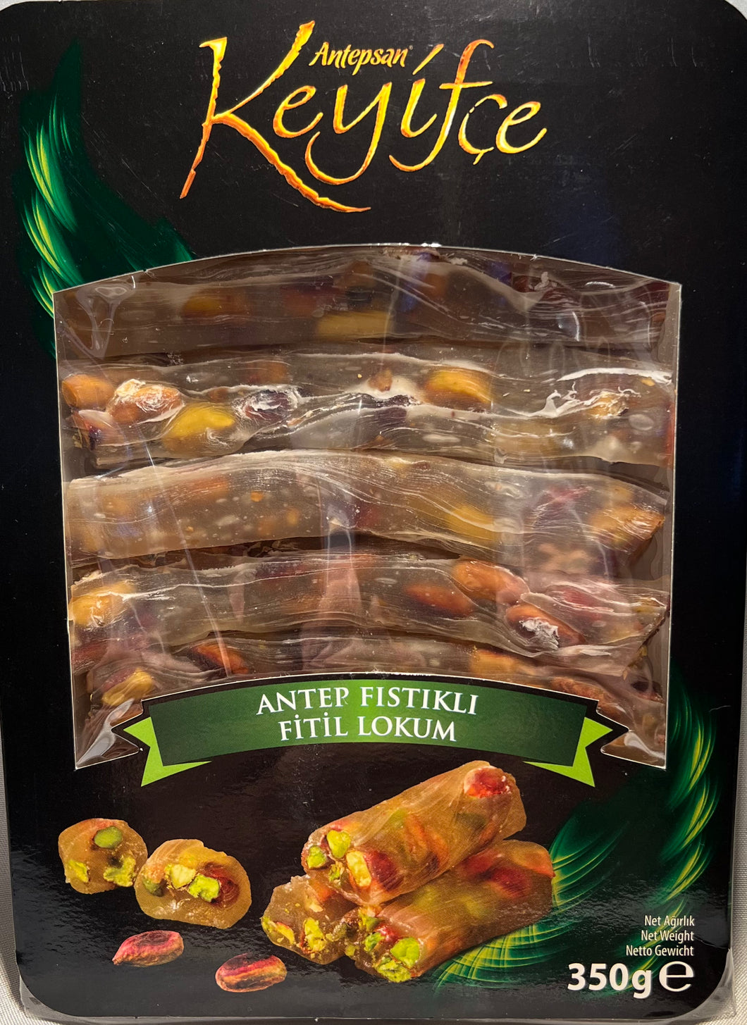 KEYIFCE TURKISH DELIGHT W/PISTACHIO 350GR