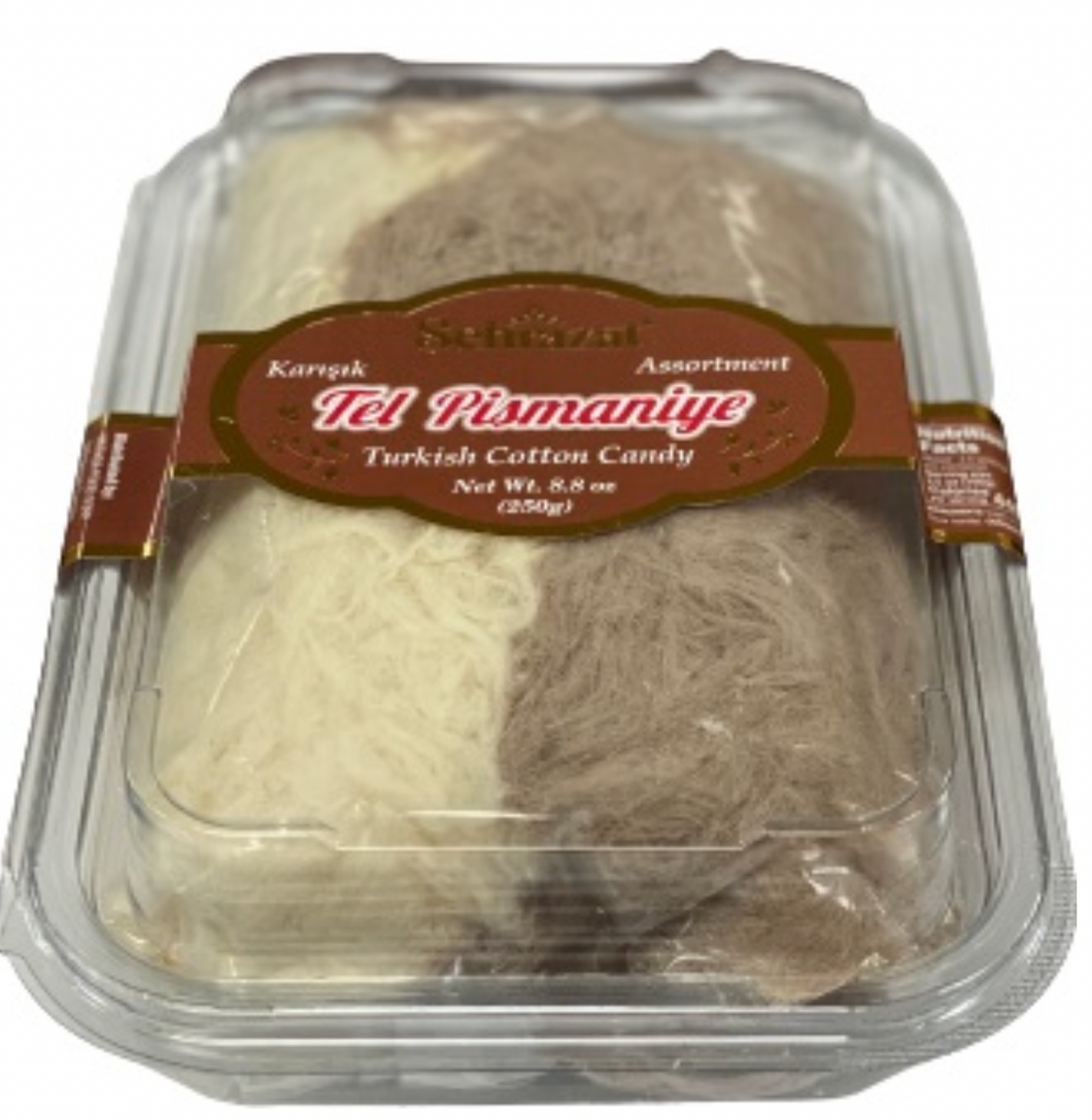 SEHRAZAT TEL PISMANIYE (TURKISH COTTON CANDY) MIX 250g