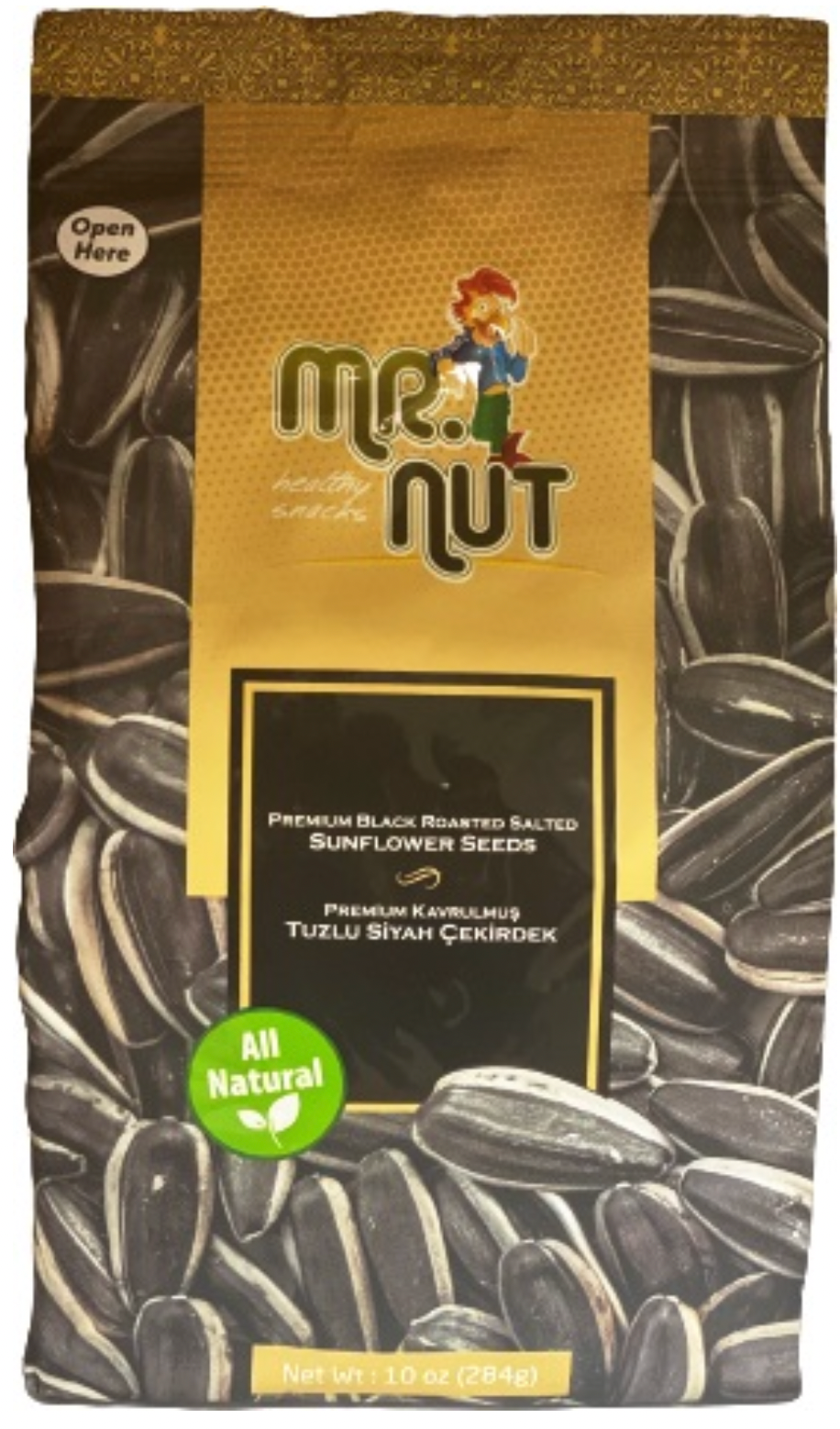 MR.NUT PREMIUM BLACK R/S SUNFLOWER SEEDS 284GR