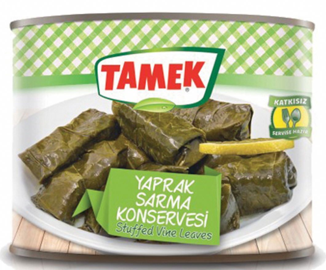 TAMEK STUFFED GRAPE LEAVES 2KG CAN