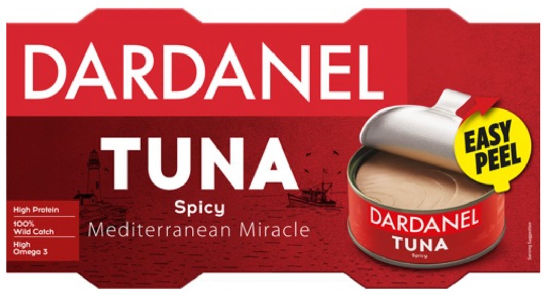 DARDANEL TUNA IN SUNFLOWER OIL SPICY 2X140GR