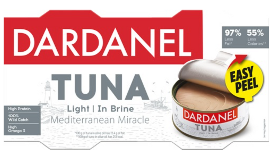 DARDANEL TUNA LIGHT (IN BRINE) 2X140GR