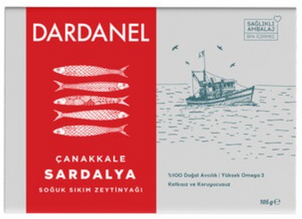 DARDANEL SARDINES IN OLIVE OIL 105GR