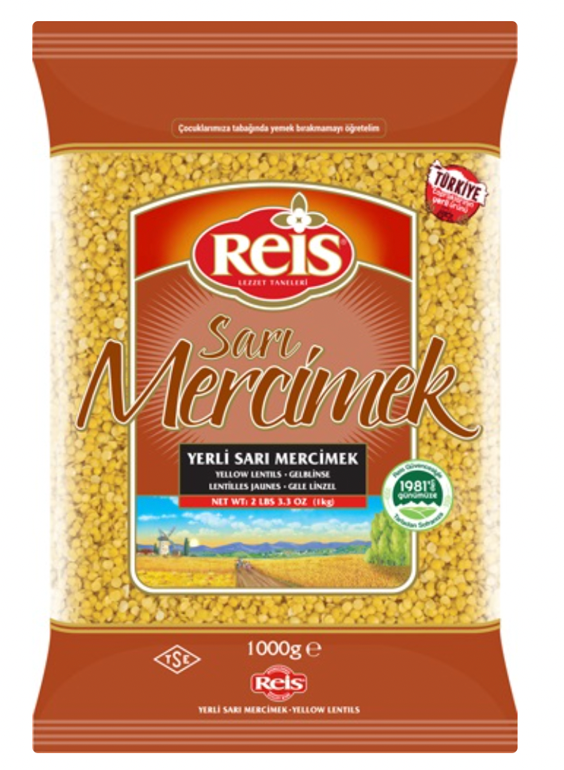 REIS YELLOW SPLIT LENTIL 1kg