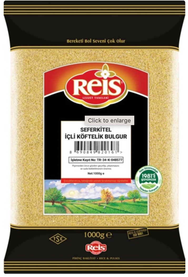 REIS ICLI KOFTELIK BULGUR 1KG