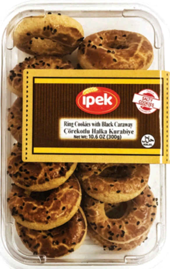 IPEK RING COOKIES WITH BLACK CARAWAY 300GR