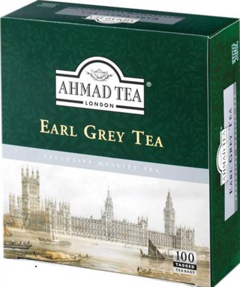 AHMAD TEA Early Grey Tea 100TB (Tag)