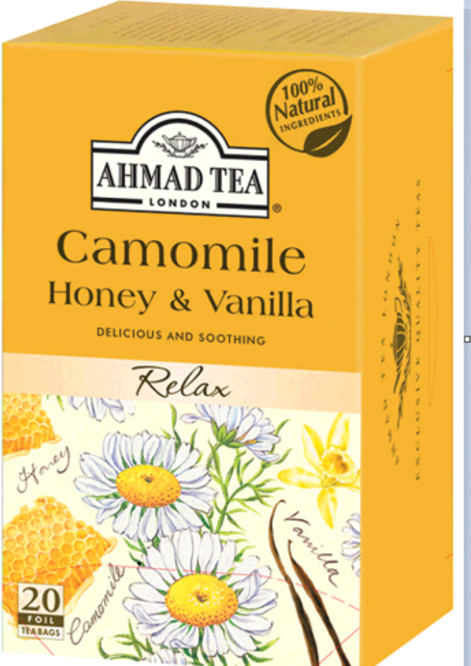 AHMAD TEA  Camomile , Honey & Vanilla Tea 20TB