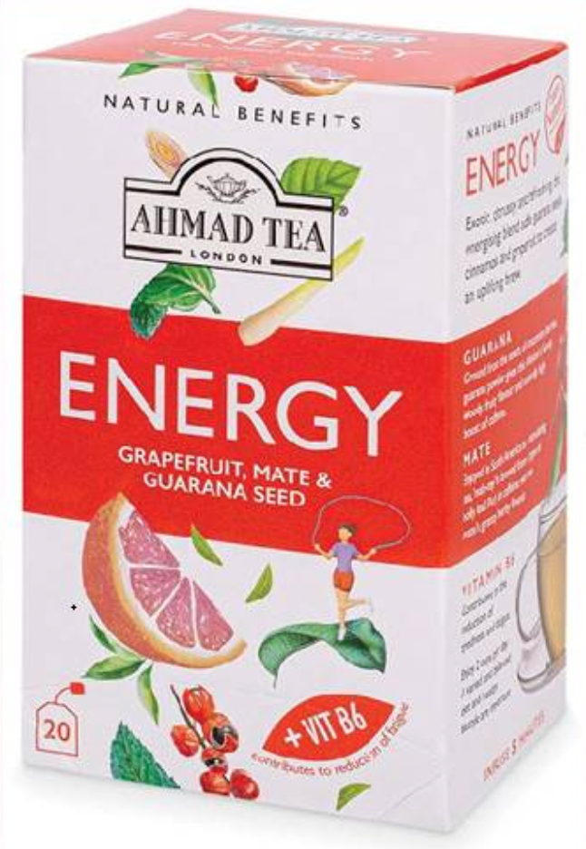 Ahmad Natural Benefits- Energy Tea 20TB