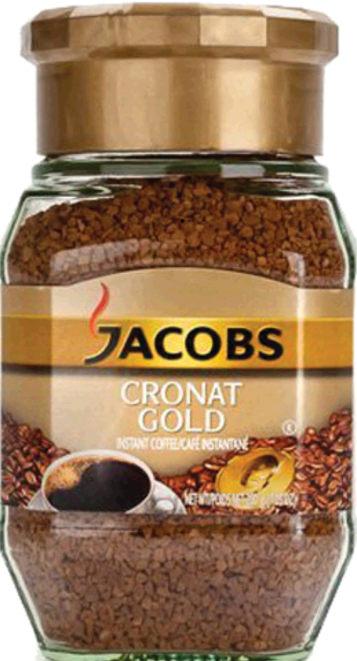 JACOBS CRONAT GOLD INSTANT COFFEE - GLASS 200GR