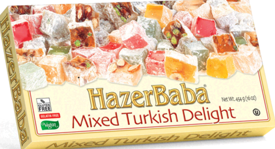 HAZERBABA MIXED TURKISH DELIGHT 454GR