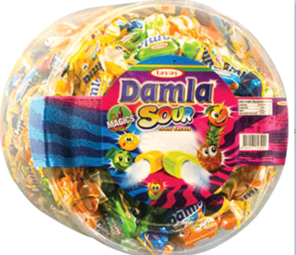 TAYAS DAMLA SOUR ASSORTED CANDY 800GR