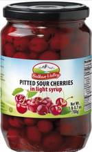 Load image into Gallery viewer, BALKAN VALLEY PITTED SOUR CHERRIES IN LIGHT SYRUP 700GR
