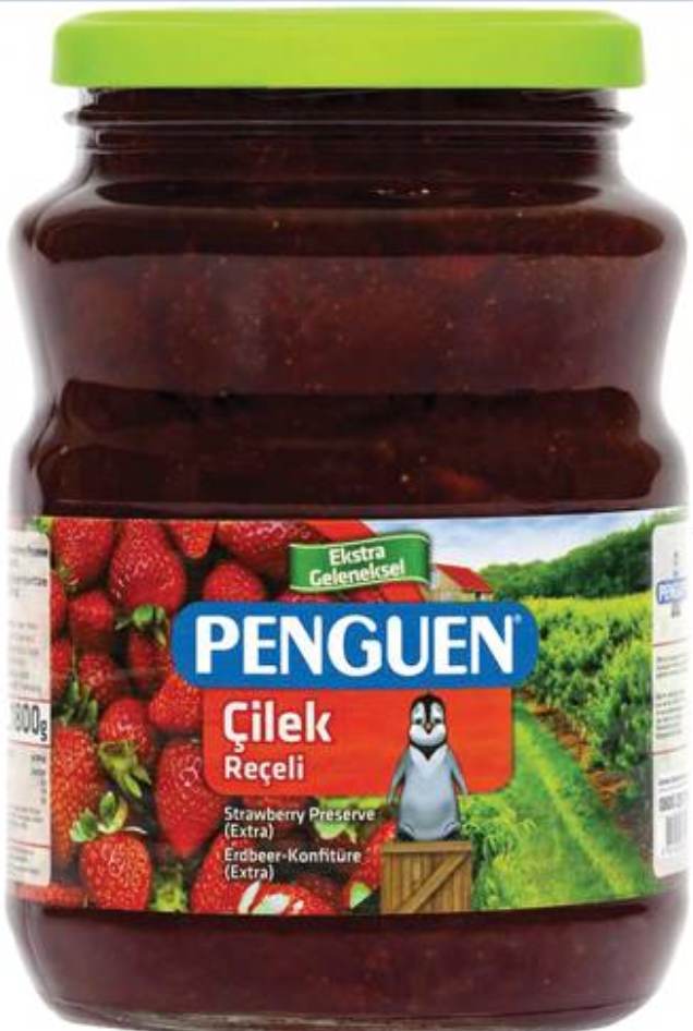 PENGUEN STRAWBERRY PRESERVE 1500GR GLASS