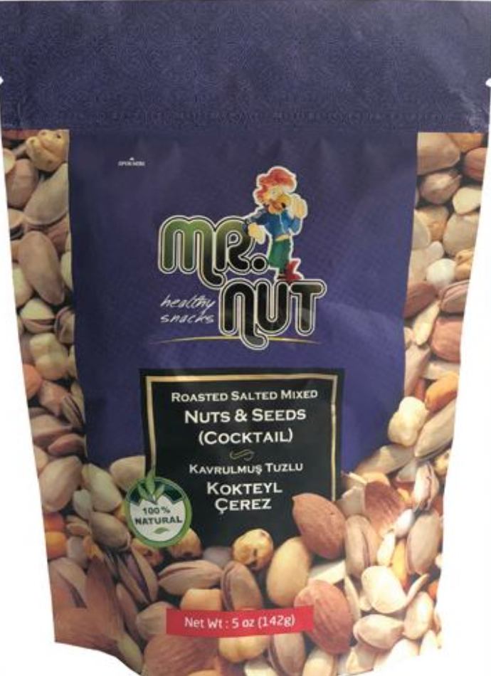 MR. NUT MIXED NUTS (COCTAIL) 5OZ (142GR)