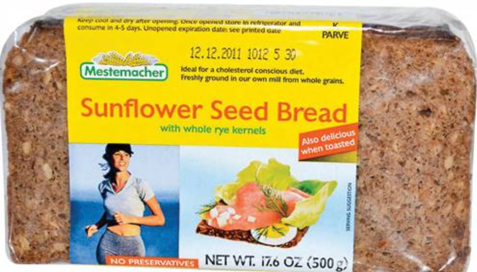 MESTEMACHER ORGANIC SUNFLOWER SEEDS BREAD 500GR