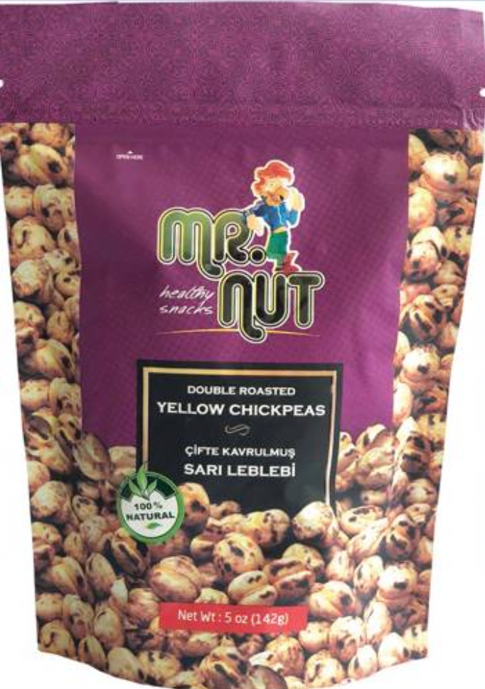 MR. NUT DOUBLE ROASTED YELLOW CHICKPEAS 5OZ (142GR)