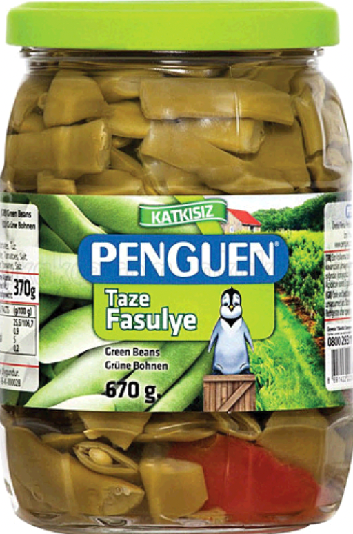 PENGUEN GREEN BEANS 670GR GLASS