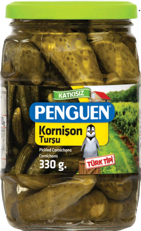 PENGUEN KORNISON PICKLES 330ML GLASS