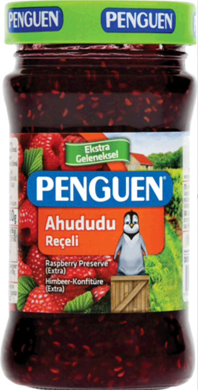 PENGUEN RASPBERRY PRESERVE 380GR GLASS