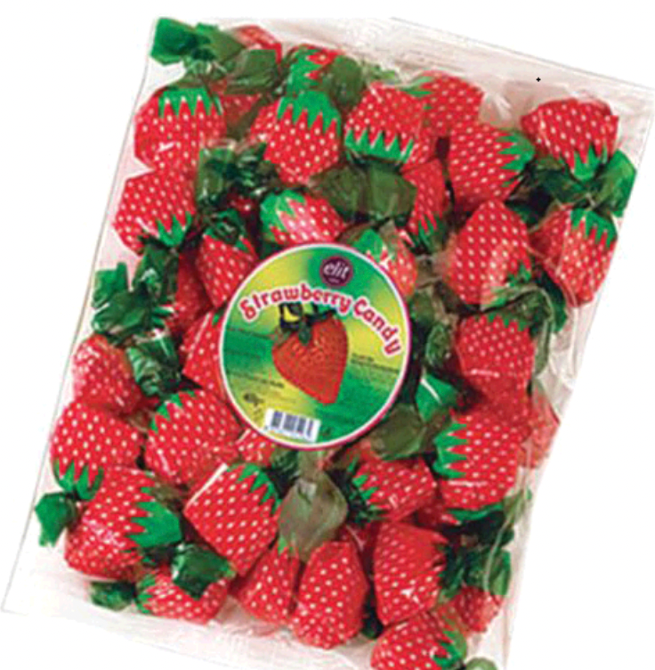 ELIT FRUIT FILLED STRAWBERRY CANDY 400GR