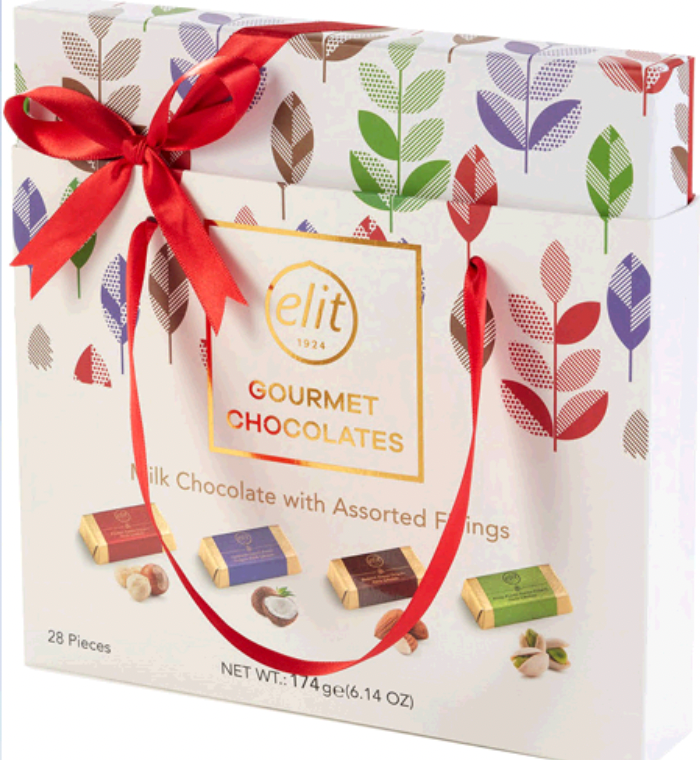 ELIT GOURMET ASSORTED CHOCOLATE w/BAG 174GR