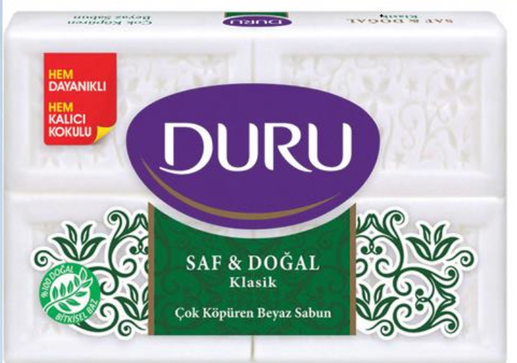 DURU PURE & NATURAL CLASSIC SOAP 150GRX4