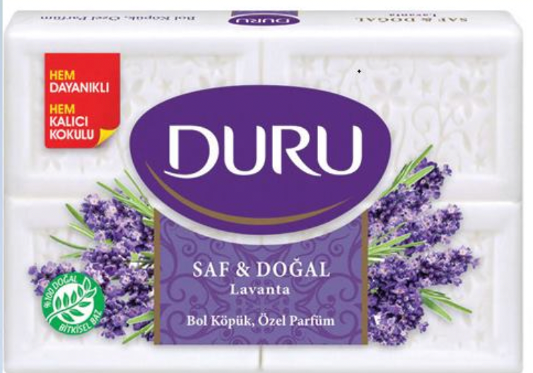 DURU PURE&NATURAL LEVANDER SOAP 150GRX4