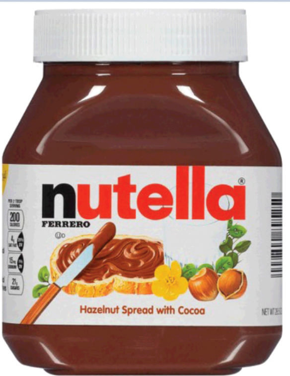 FERRERO NUTELLA CHOCOLATE SPREAD 26.5OZ