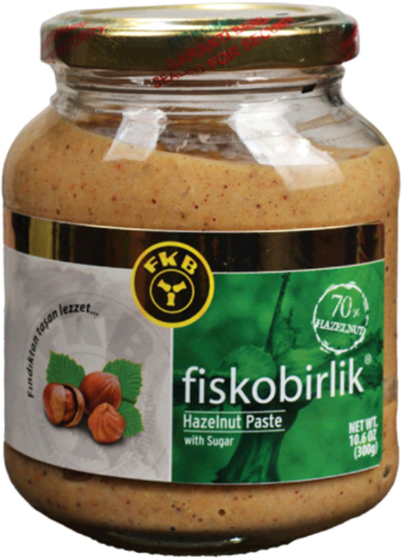 FISKOBIRLIK HAZELNUT PASTE 300GR GLASS