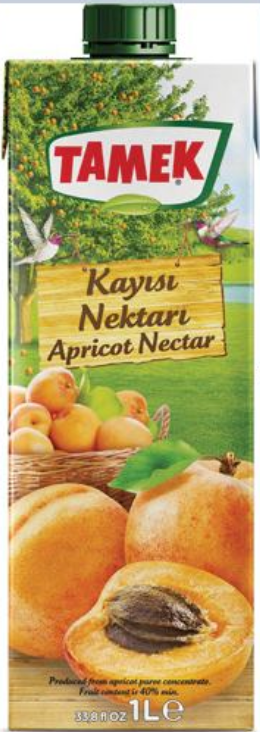 TAMEK APRICOT JUICE 1LT TP