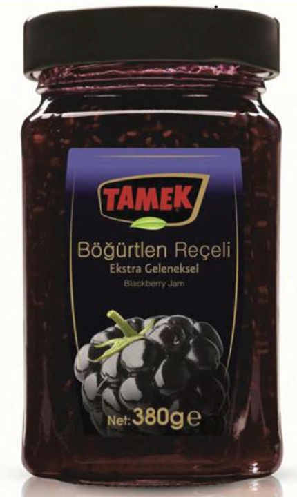 TAMEK BLACKBERRY JAM 380GR GLASS