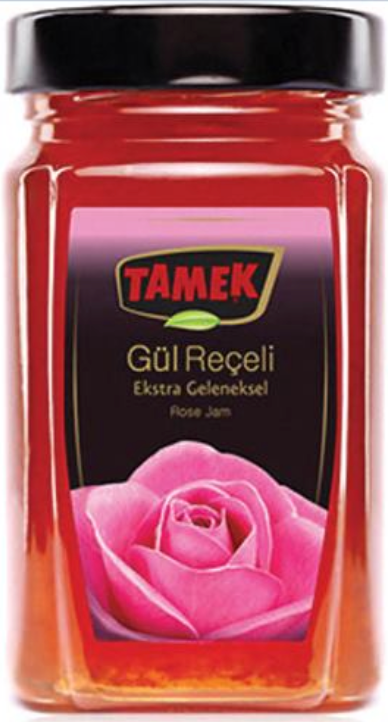 TAMEK ROSE JAM 380GR GLASS