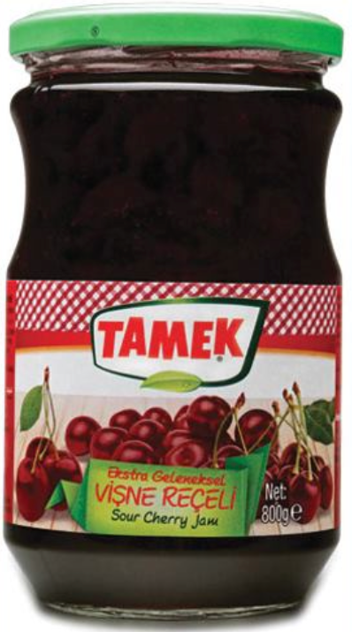 TAMEK SOUR CHERRY JAM 800GR GLASS