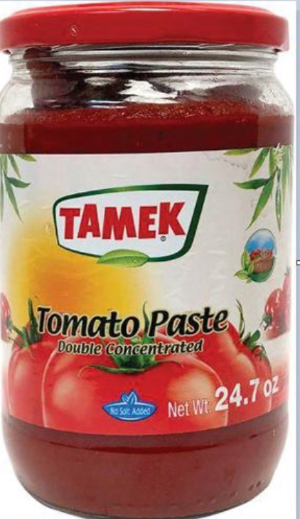 TAMEK TOMATO PASTE 700ML GLASS