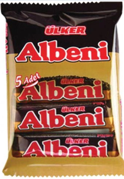 ULKER ALBENI CHOCOLATE COATED BAR 5PK 180GR