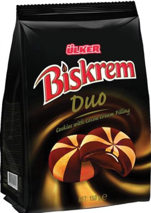 ULKER BISKREM DUO BISCUITS 150GR