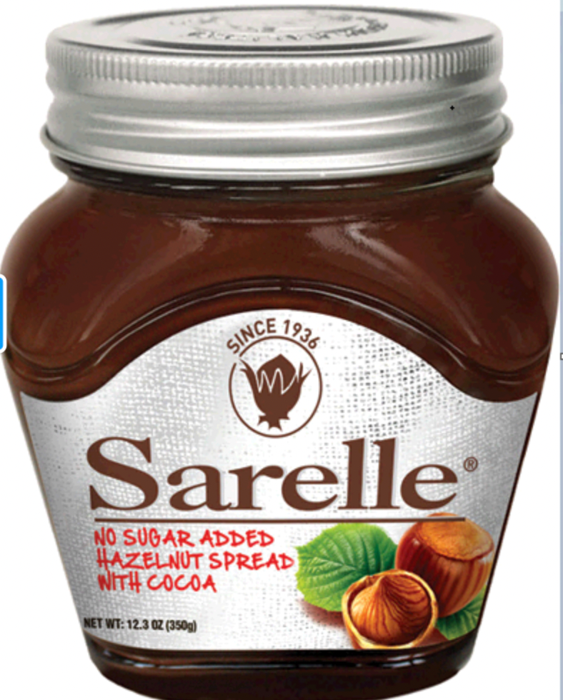 SARELLE SUGAR FREE HAZELNUT SPREAD W COCOA 350GR