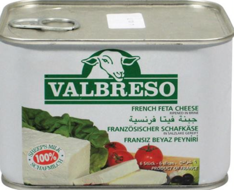 VALBRESO FRENCH FETA 600GR