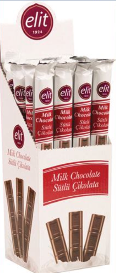 ELIT MILK CHOCOLATE STICK 36GR (pack of 20)