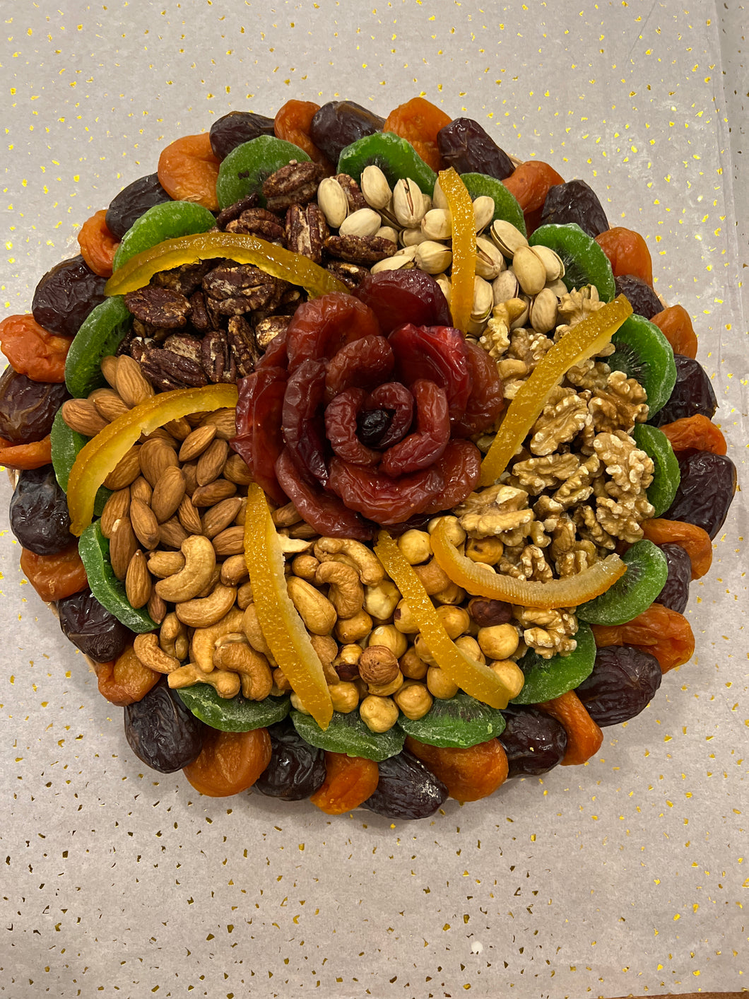 DRIED FRUITS AND NUTS ROUND TRAY 10