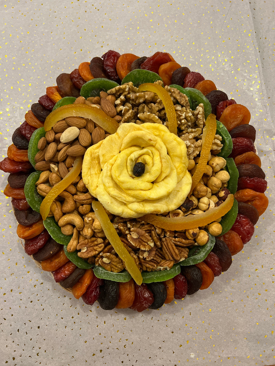 DRIED FRUITS AND NUTS ROUND TRAY 9